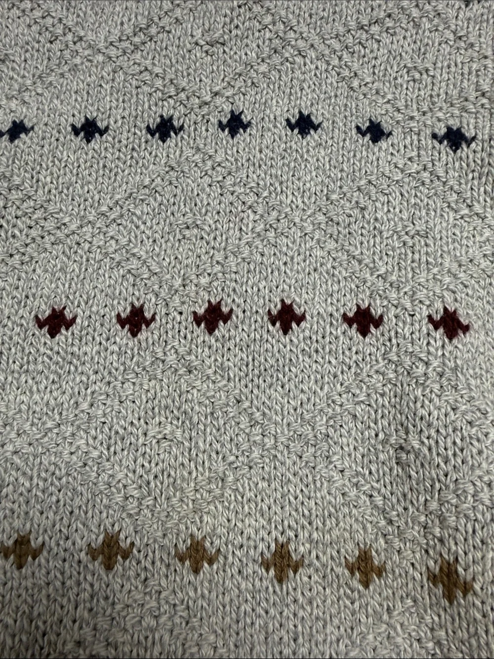 Liberty Vintage  Warm Heavy-weinght 100% Cotton Knit Crew Neck Sweater S- L